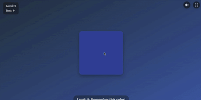 Color Memory gameplay preview