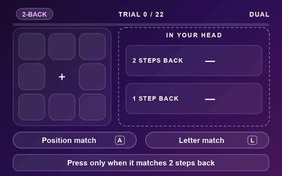 Dual N-Back gameplay preview