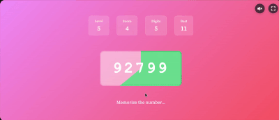 Number Memory gameplay preview